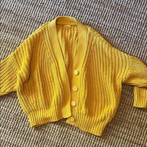 yellow babaa cotton sweater